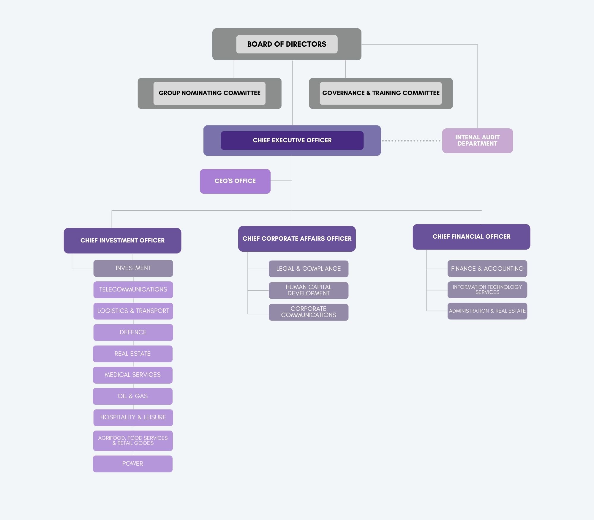 Organisation Chart Darussalam Assets